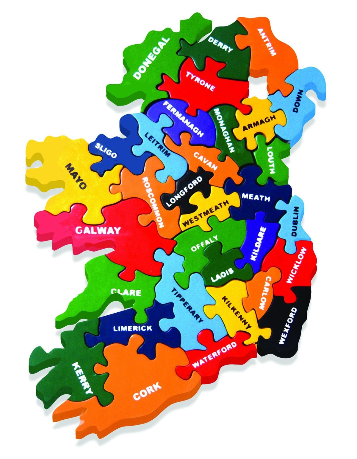 zemljevid zemljevid irska jigsaw