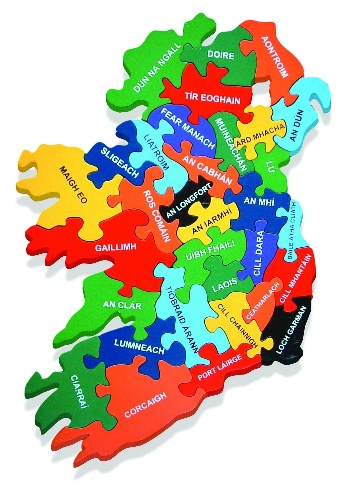 zemljevid zemljevid irskem kot gaeilge