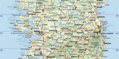 Zemljevid a4 zemljevid irska