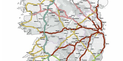 Aa route planner irska zemljevid