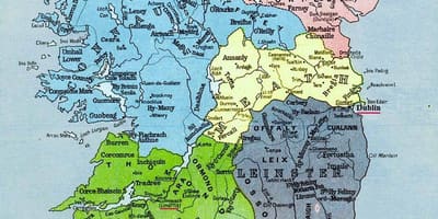 Zemljevid megalitski irska 