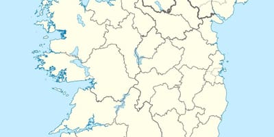 Zemljevid otoka irska