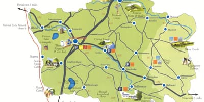 Zemljevid co navzdol severna irska